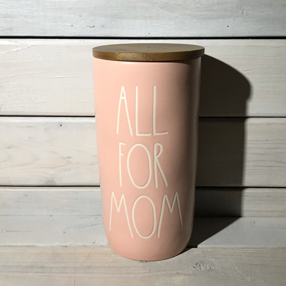 Rae Dunn Blush Pink ALL FOR MOM Cellar NWT